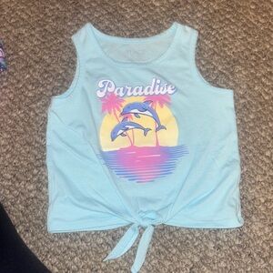 Light Blue Paradise Tank Top